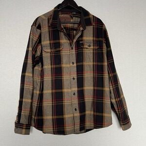 Orvis XL Men's Button Shirt Flannel Plaid cotton